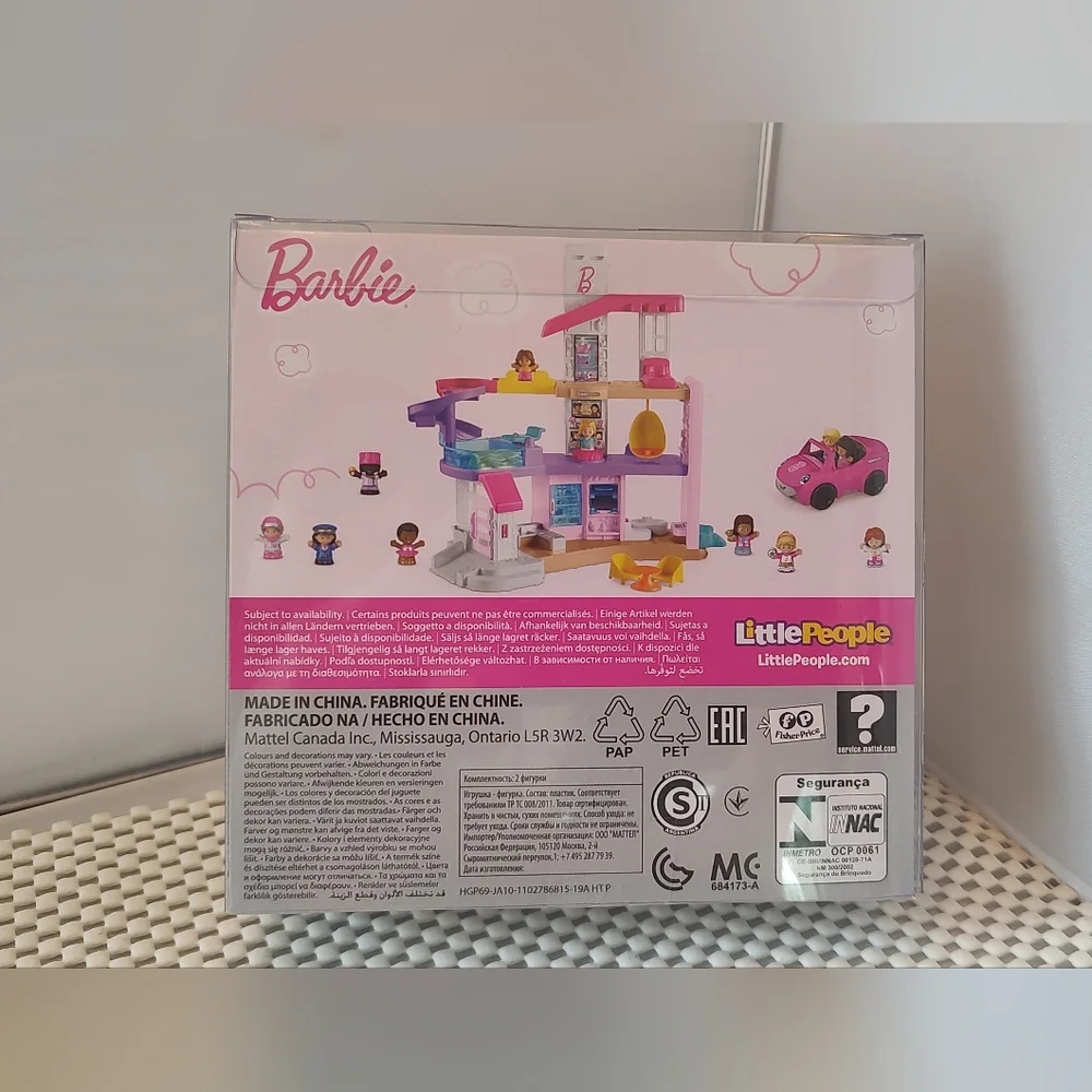 Fisher Price Little People Barbie 2 Figures Party Time Gift Wheelchair NWT